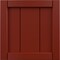 Ekena Millwork 12"W x 12"H True Fit PVC Framed Board-n-Batten Shutters Sample, Pepper Red SAMPLE-TFPBFMR - alternate 1